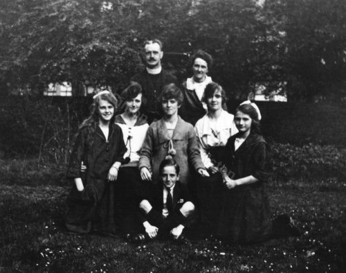 Its thought to be an Anglican family in Nenthead. They also appear, much younger, in a rare indoor photograph.