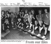 From the Herald - 1994 steps class in The Back of the Crown, Alston.
Threlkeld, Wood, Lee, Lancaster, Robinson,Swan, Kearton, Foster, Osborne, Bramwell, Horrocks.