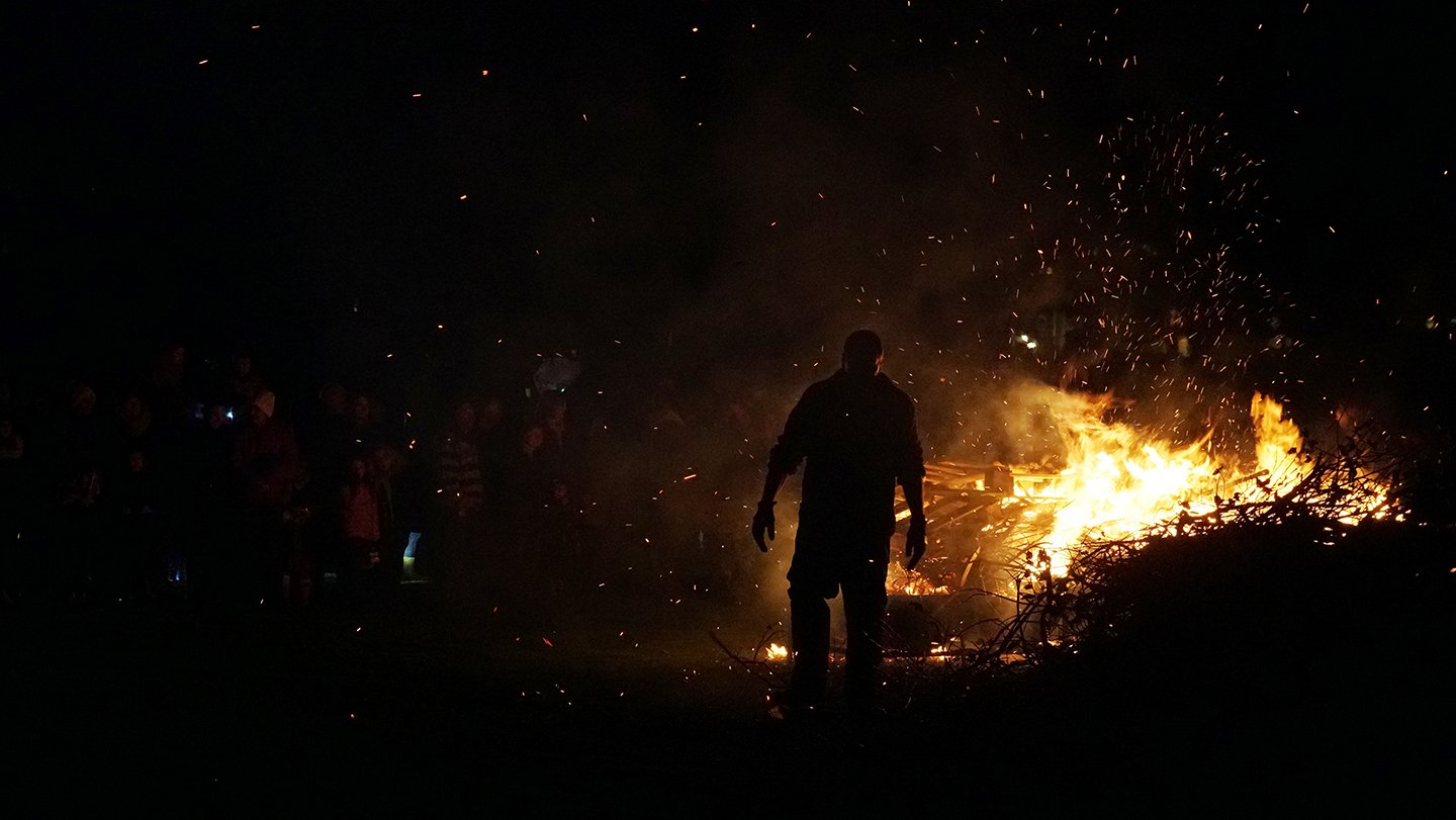 Colin Smith at the 2019 Community Bonfire. There's a video somewhere!