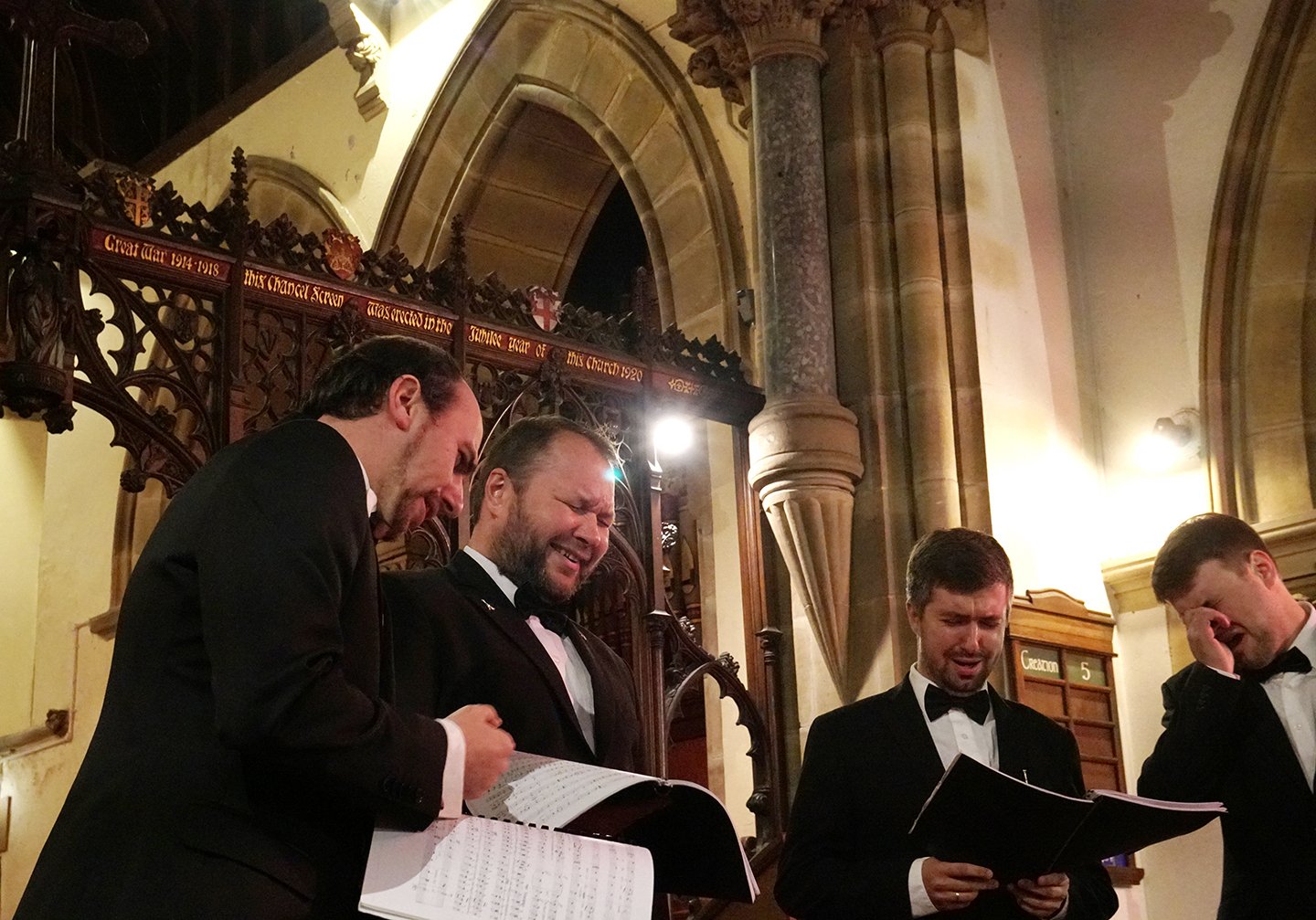 The Nikolsky Quartet from beside the River Volga- singing in St. Augustine's. Listen to the performance in Videos- Music.