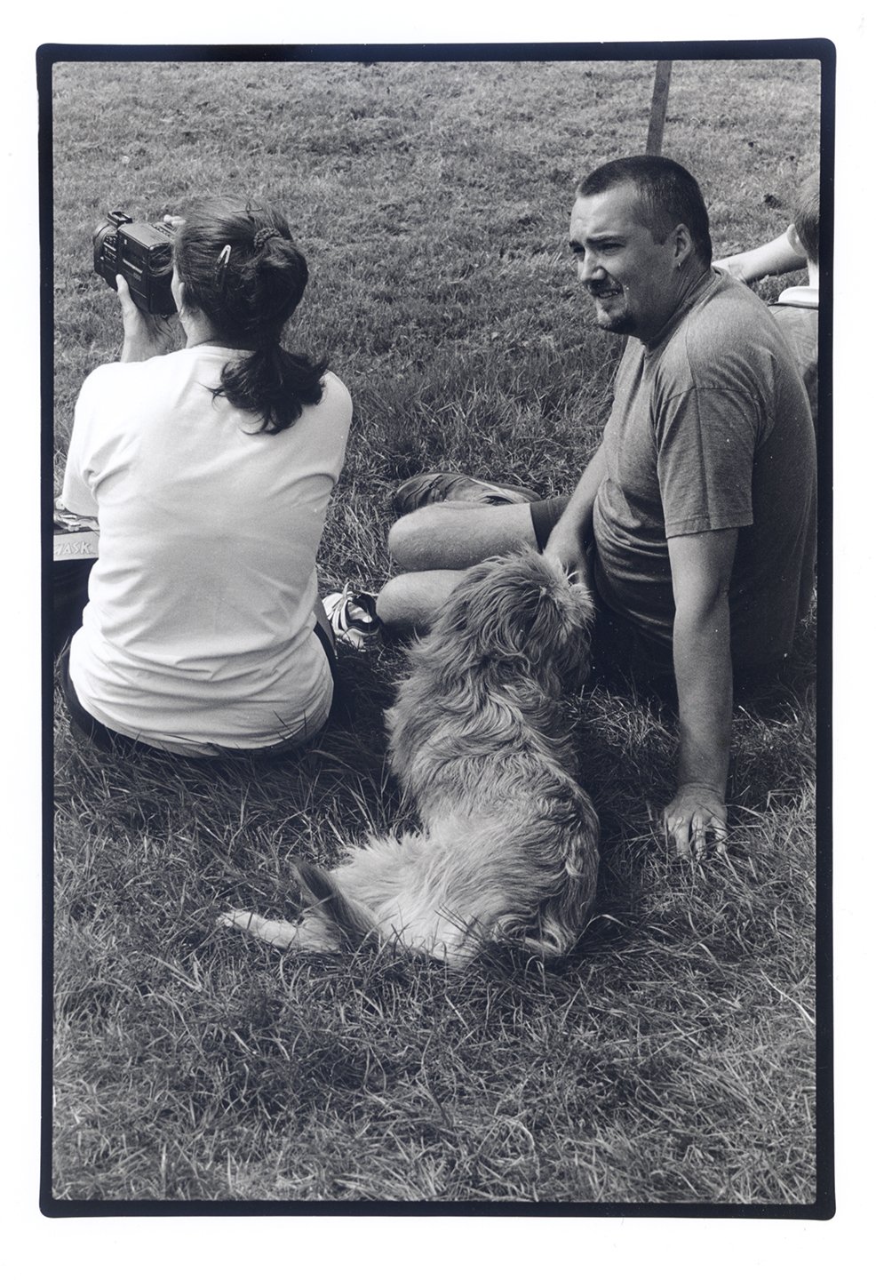 A 1998 camera, a dog and the husband.