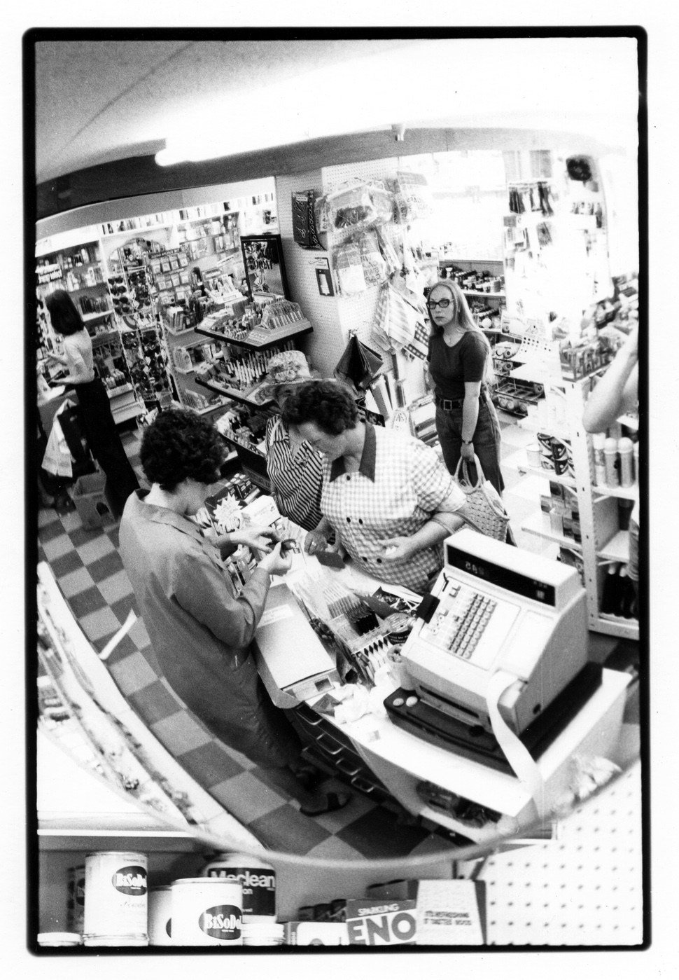 Chemist's shop Cleator Moor. I never discovered the origins of the habit but the pharmacy held a wine, beer & spirits licence.