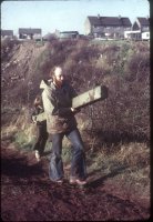 With Phil Coleman ca 1974. The Big Hill, Cleator Moor.